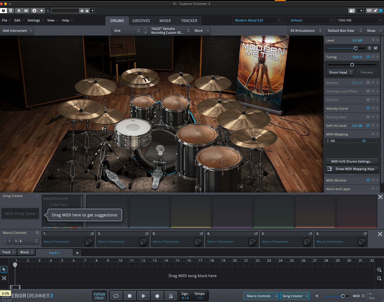 Toontrack EZX MODERN METAL